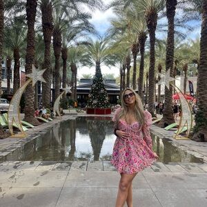 For love and lemons tayla mini dress in pink